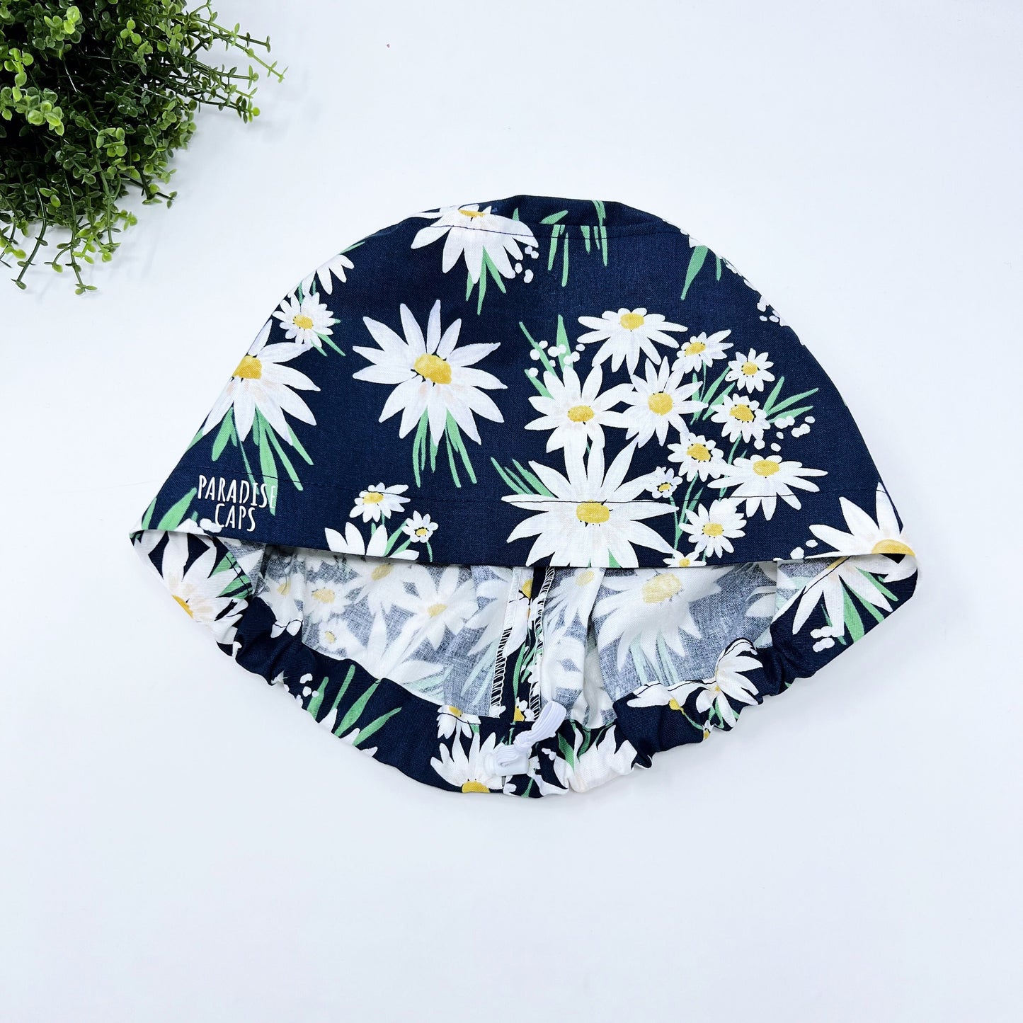 Floral Euro Scrub Cap for Women, Surgical cap Satin Lined Option