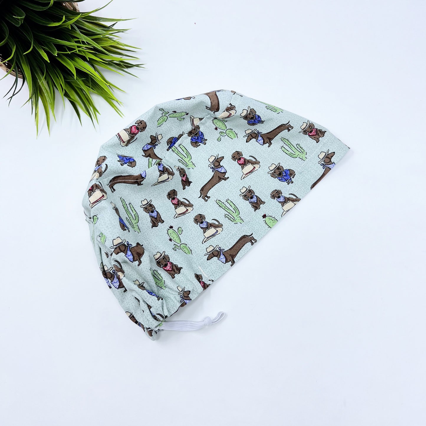 Dachshunds scrub cap, euro scrub cap, funny scrub cap