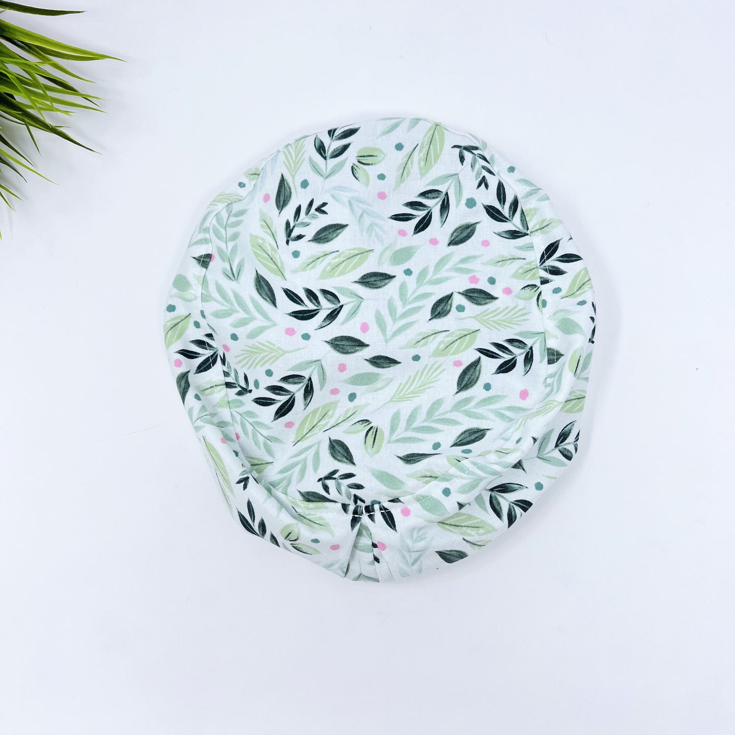 Flowers Euro Scrub Cap for Women, Surgical cap Satin Lined Option