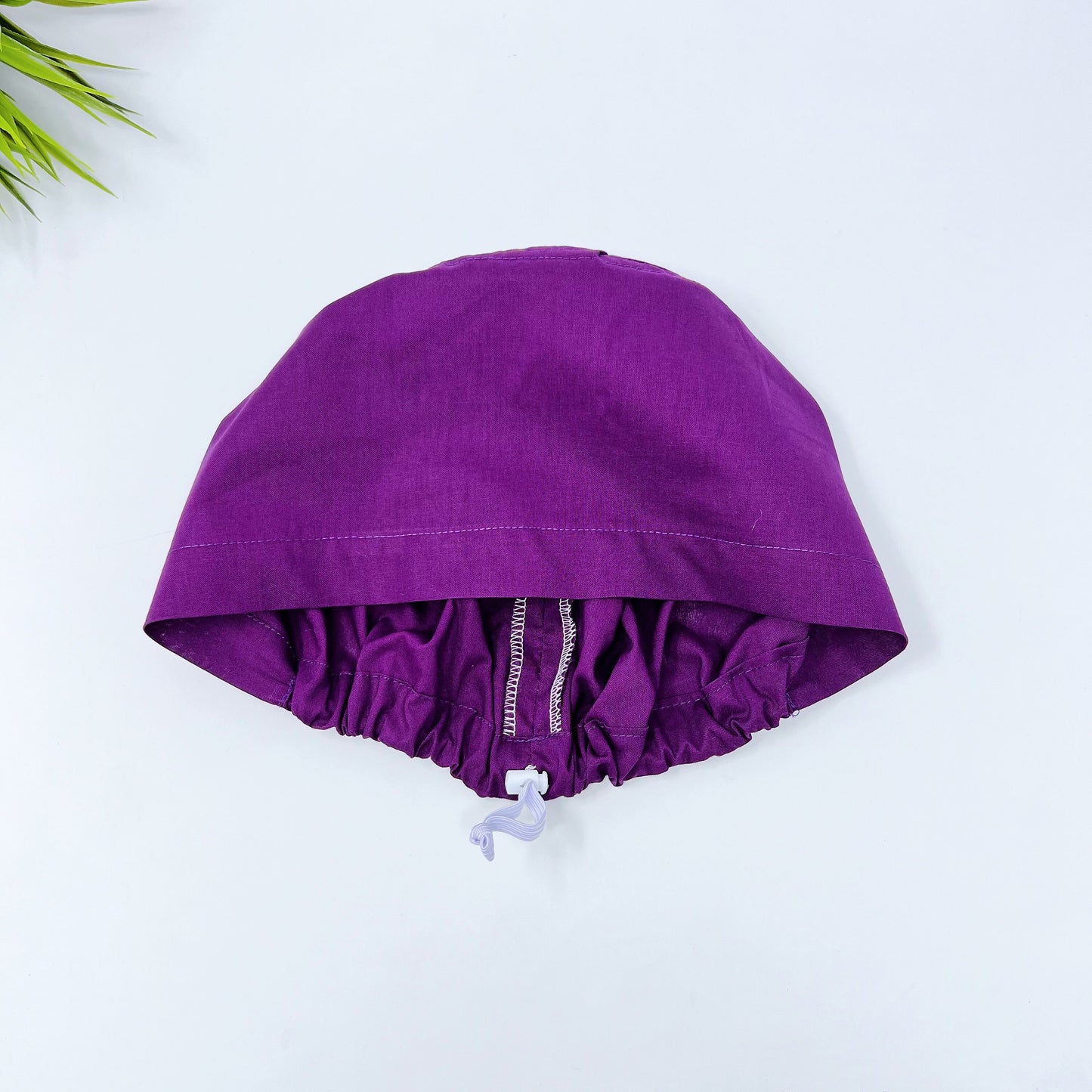 Euro Scrub Cap for Women, Violet solid Surgical cap Satin Lined Option