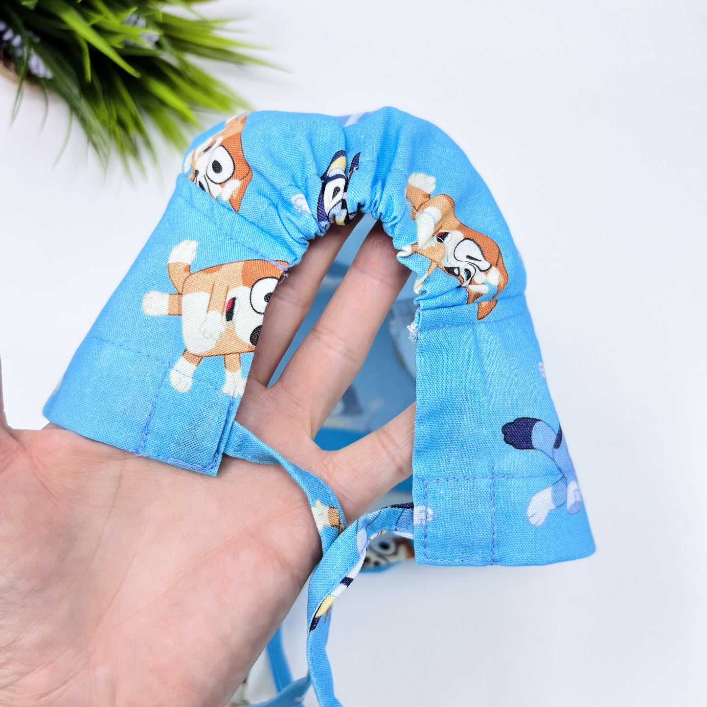 Funny Bluey scrub cap. Blue scrub cap for men