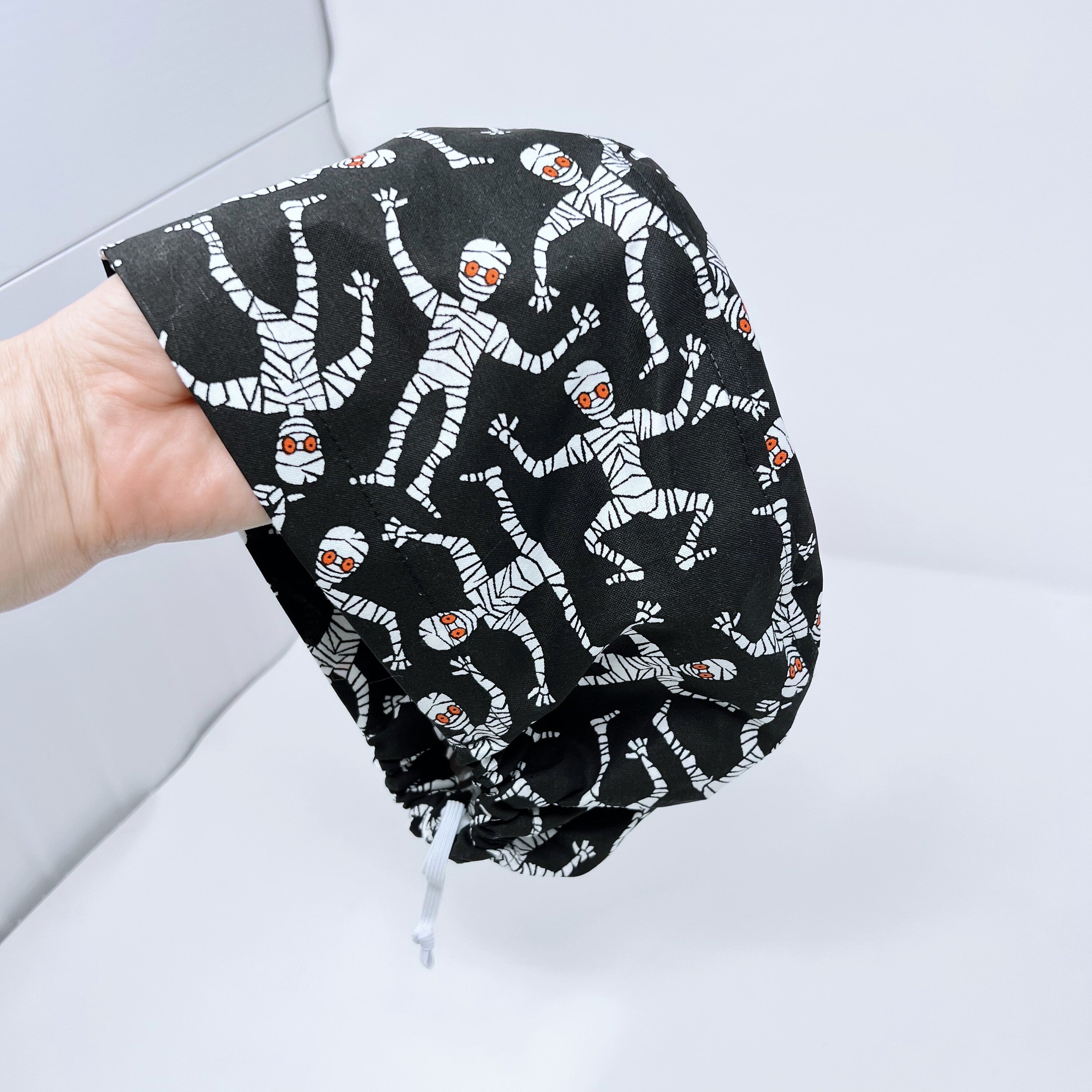 Halloween Euro Scrub Cap for Women with Satin Lined Option by Paradise Caps.