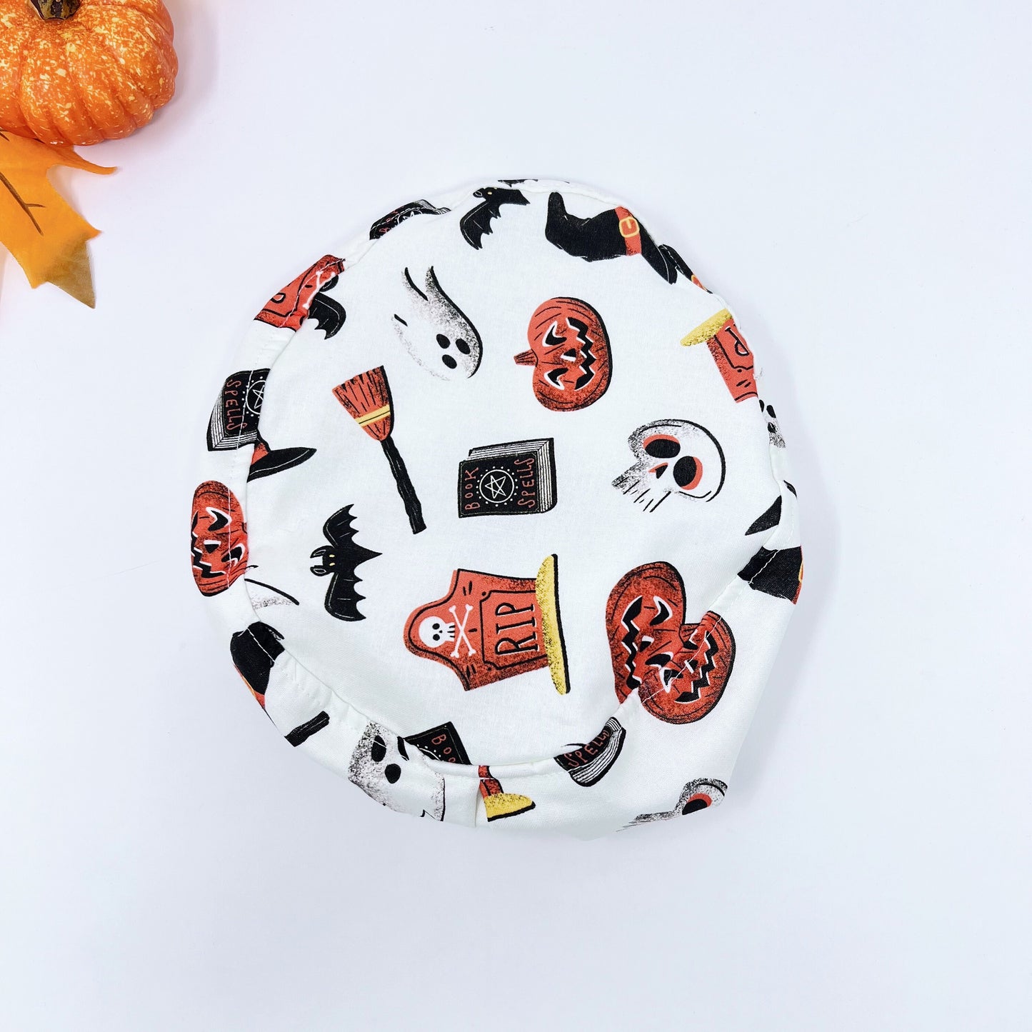 Halloween Euro Scrub Cap for Women, Surgical cap Satin Lined Option