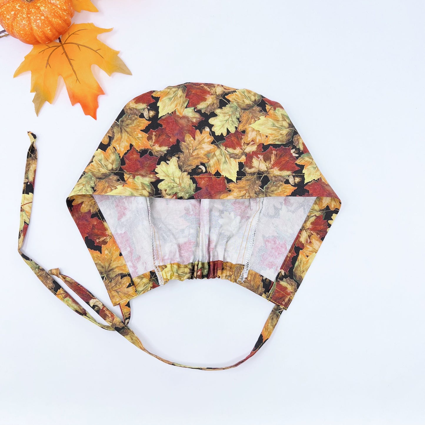 Fall flowers surgical cap. Medical Scrub Cap, Dental scrub cap, Scrub caps for women.