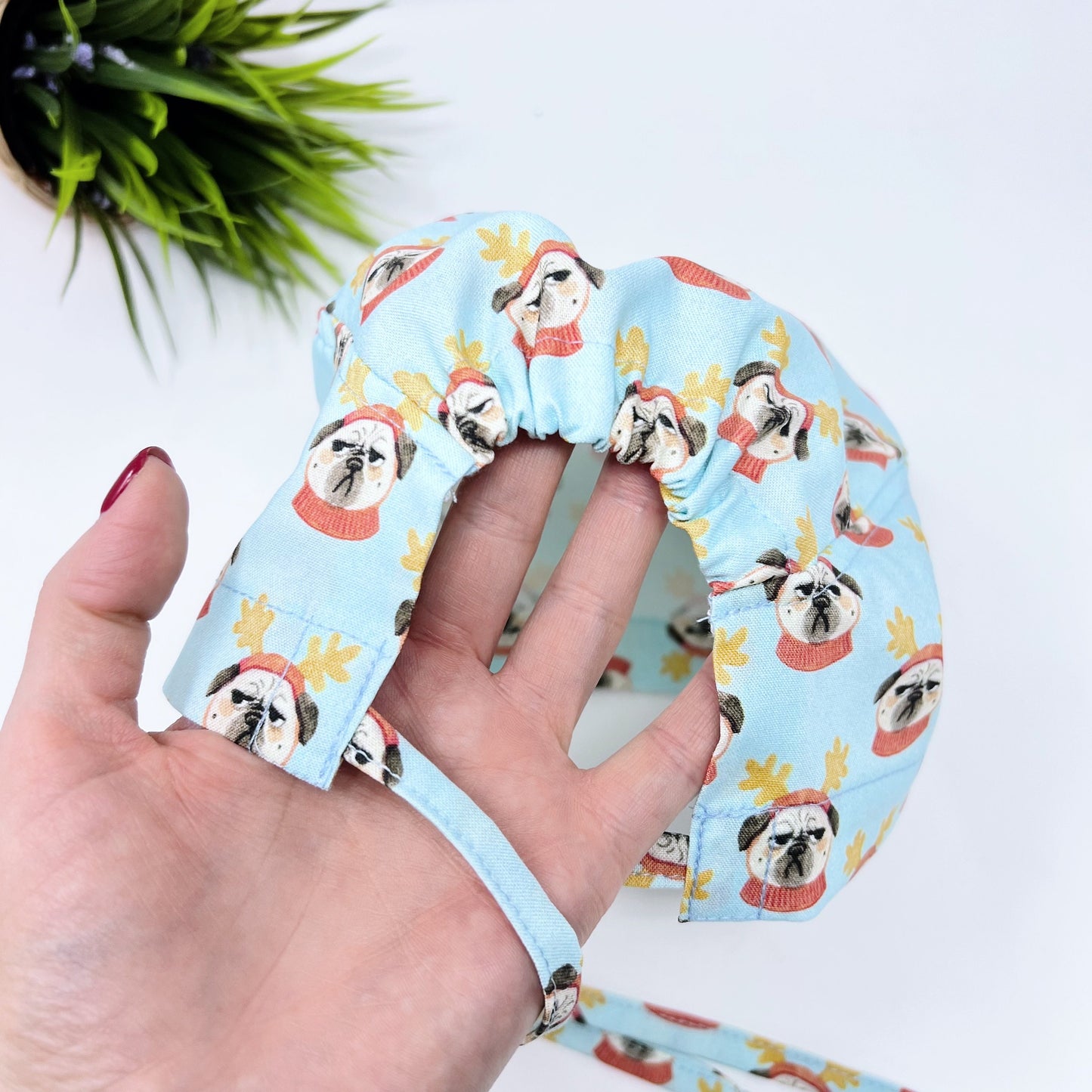 Holiday dogs scrub cap, regular scrub cap