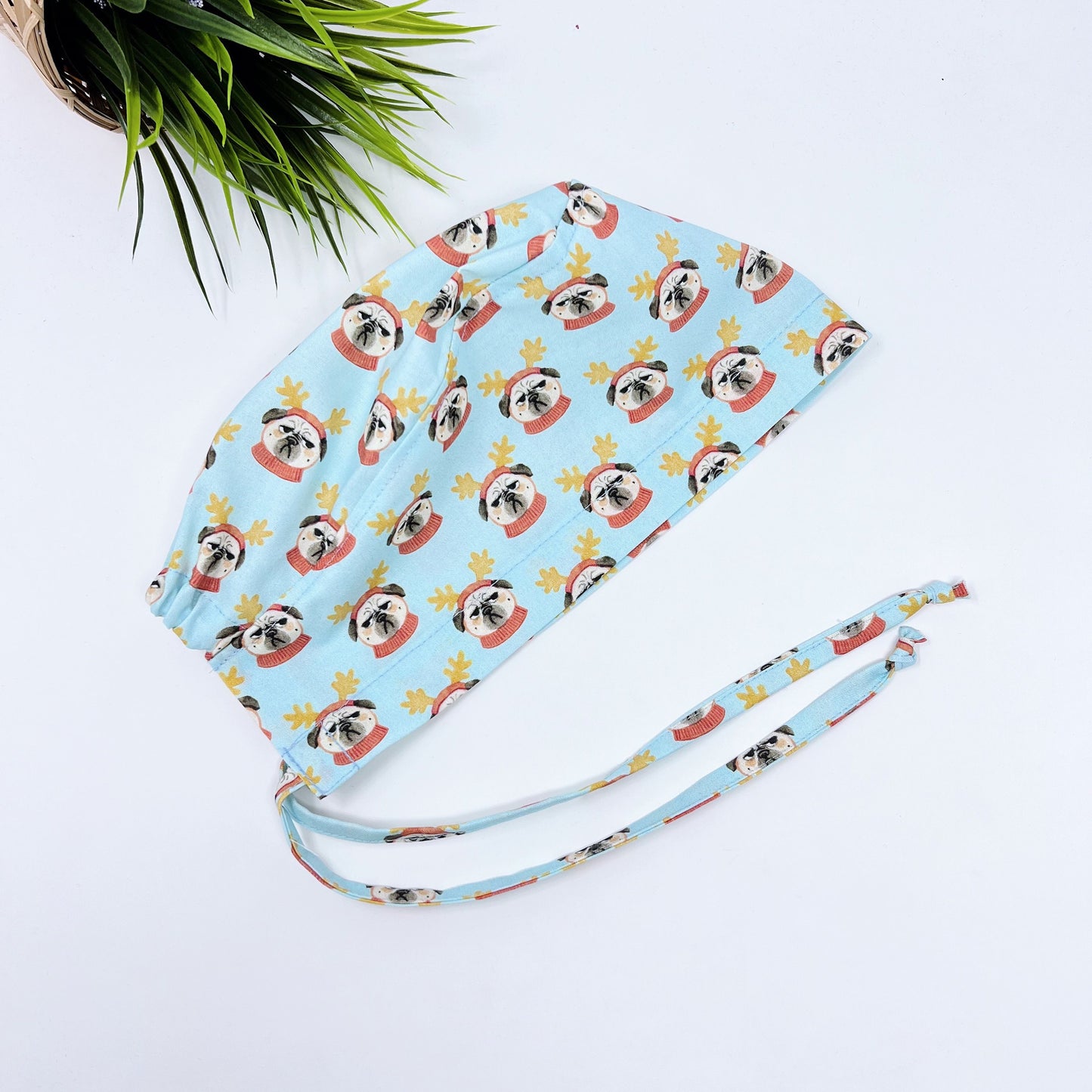 Holiday dogs scrub cap, regular scrub cap