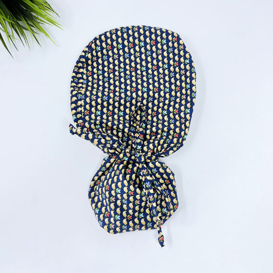 Little Chicks Ponytail scrub cap, Surgical cap for women with Satin Lined Option.