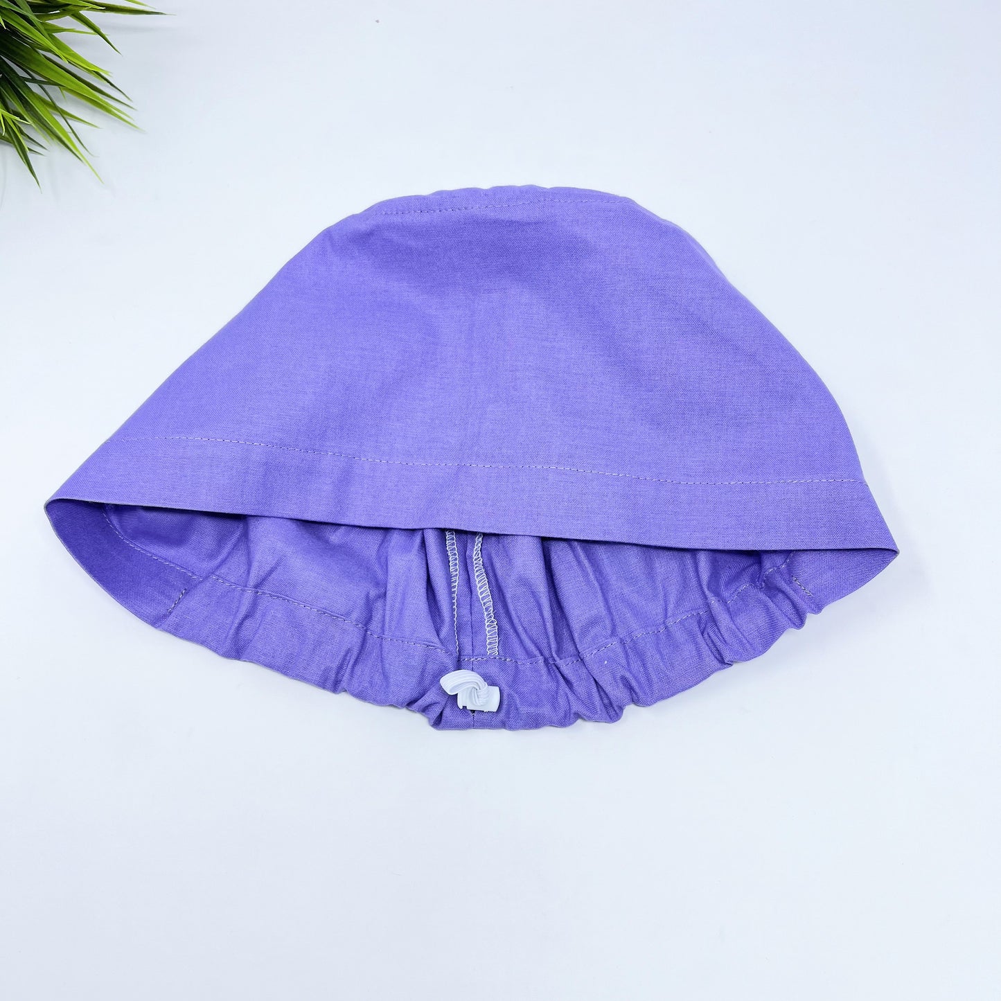 Euro Scrub Cap for Women, Solid lilac surgical cap with Satin Lined Option