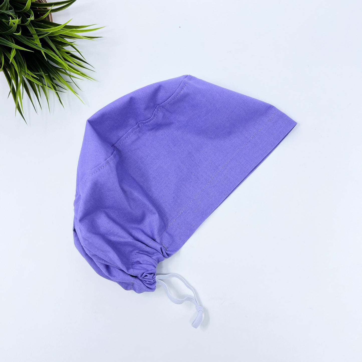 Euro Scrub Cap for Women, Solid lilac surgical cap with Satin Lined Option