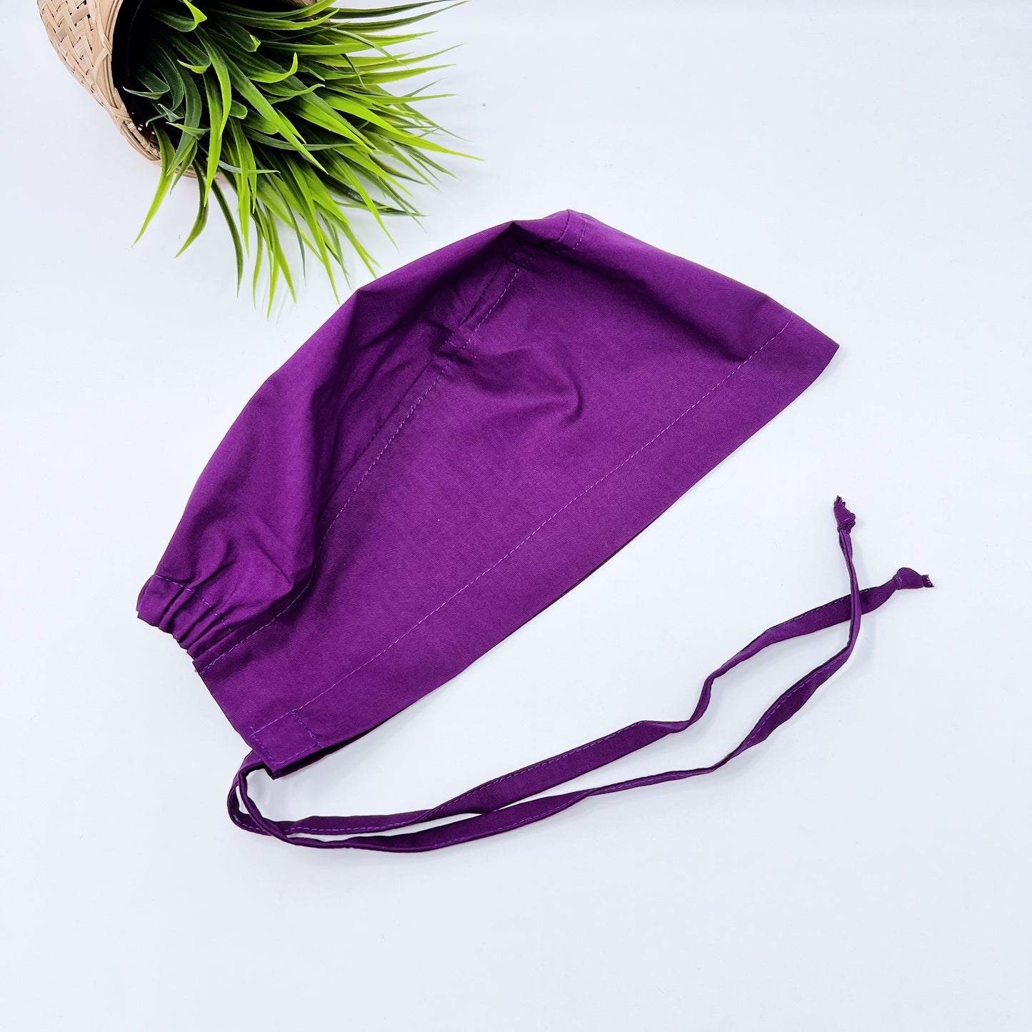 Violet solid Regular Scrub Cap, Unisex Scrub caps.