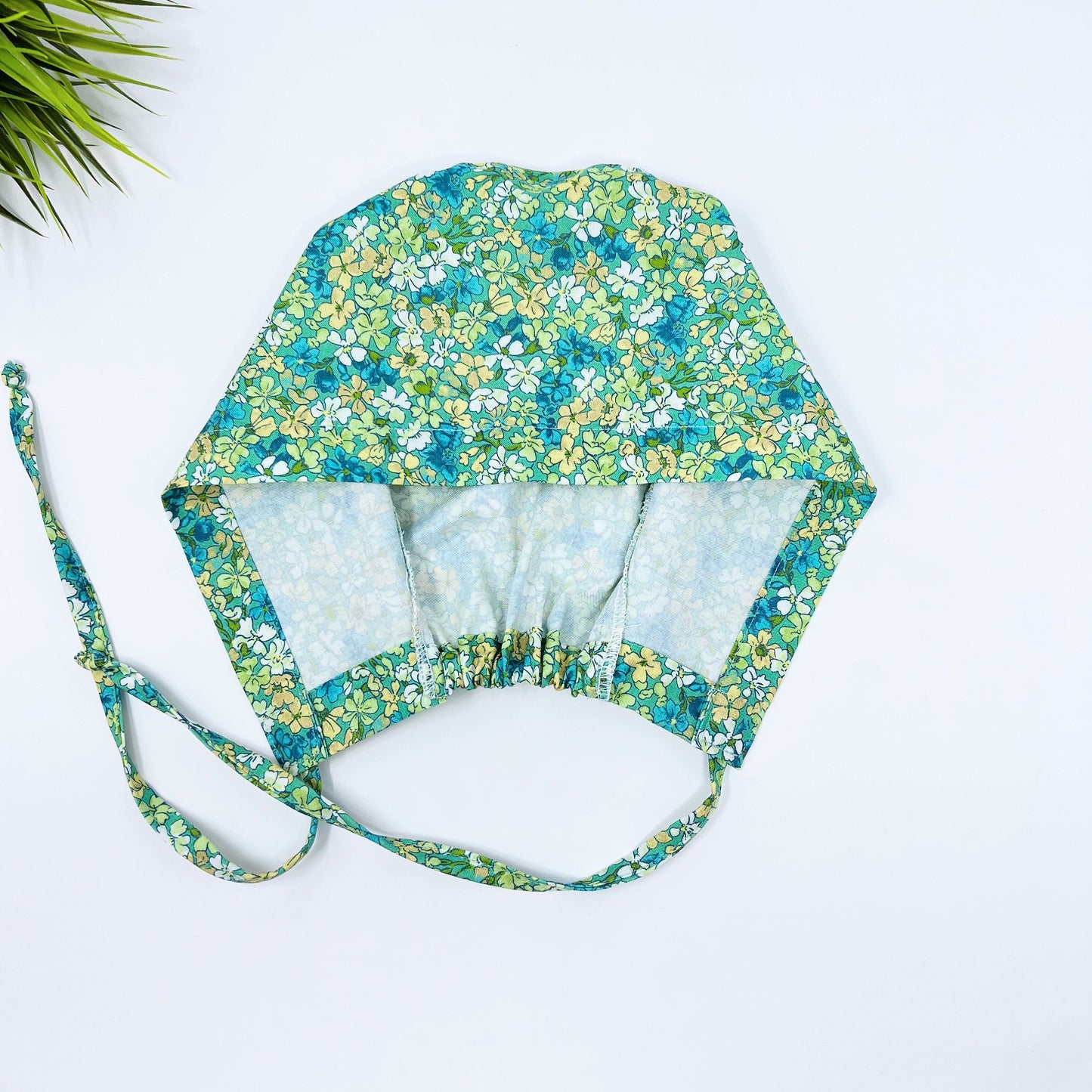 Aqua Flora regular surgical cap. Scrub caps for women and men.